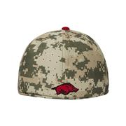 Arkansas Nike Camo Aero True Fitted Baseball Cap